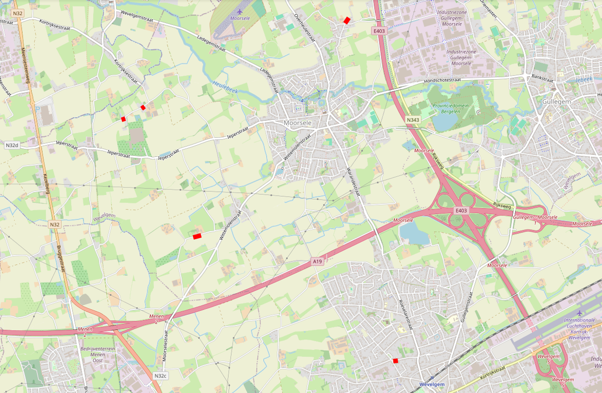 locaties asfalteringswerken