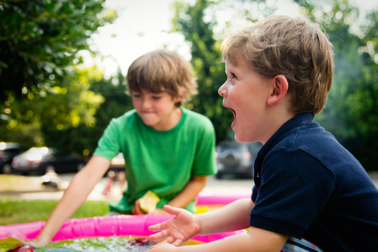 lachende kinderen